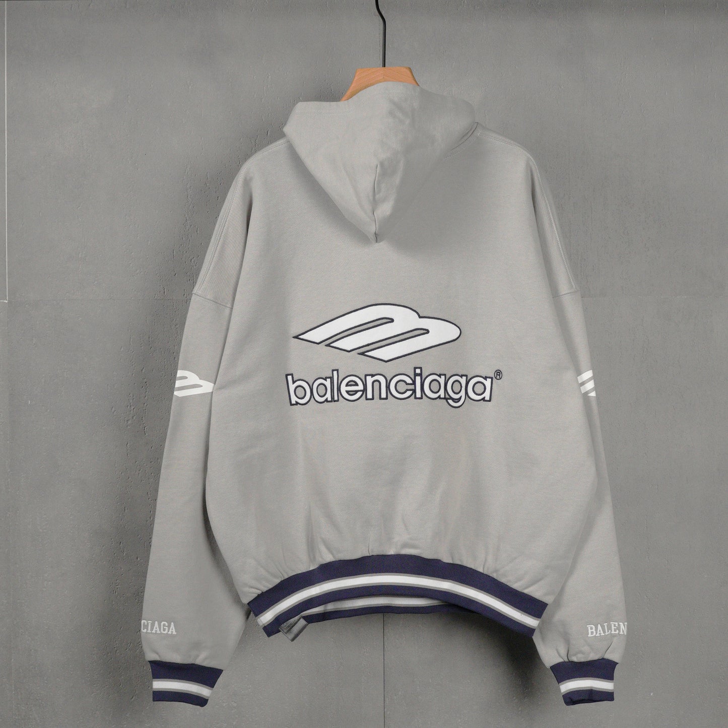 Balenciaga Men's 3b Football Polo Hoodie