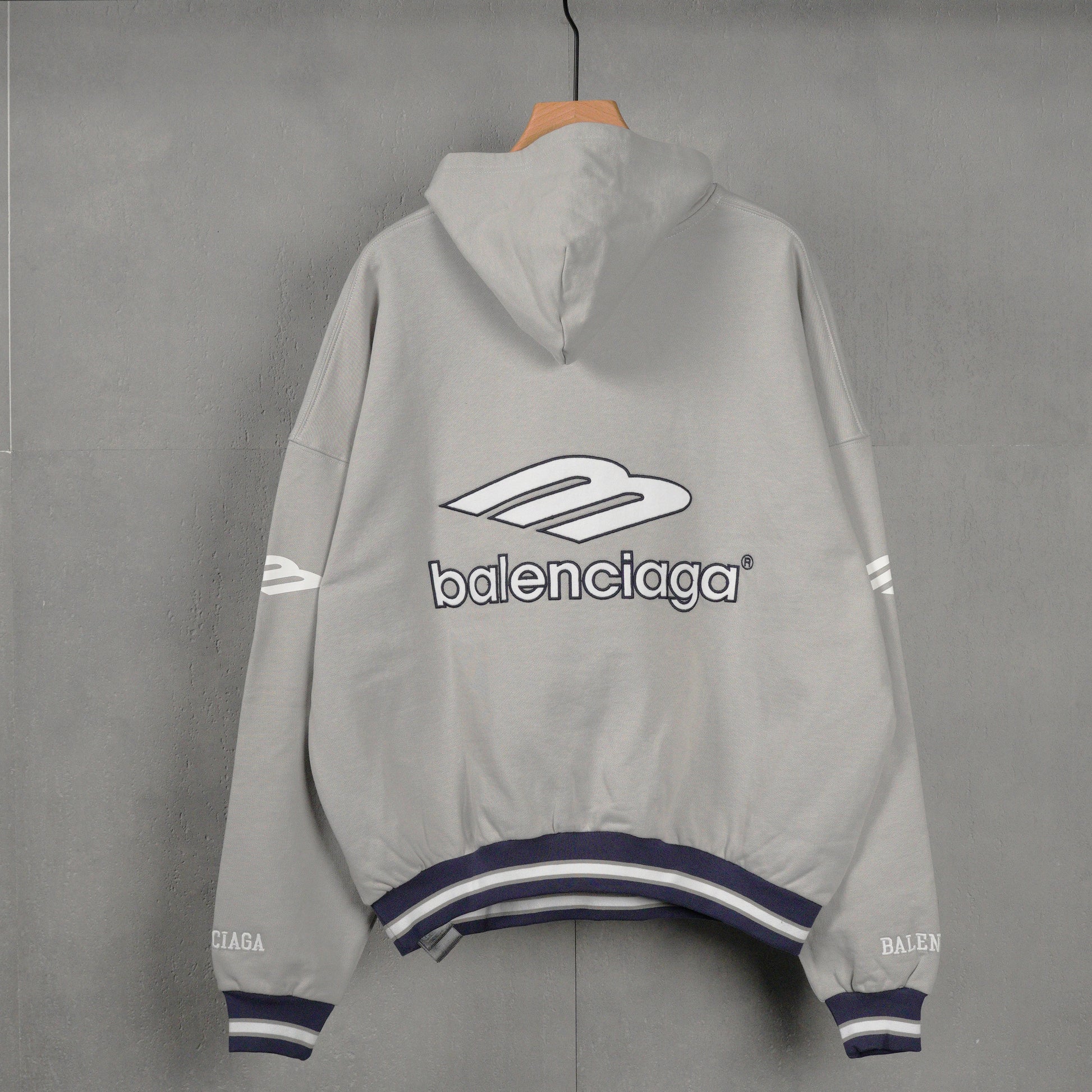 Balenciaga Men's 3b Football Polo Hoodie