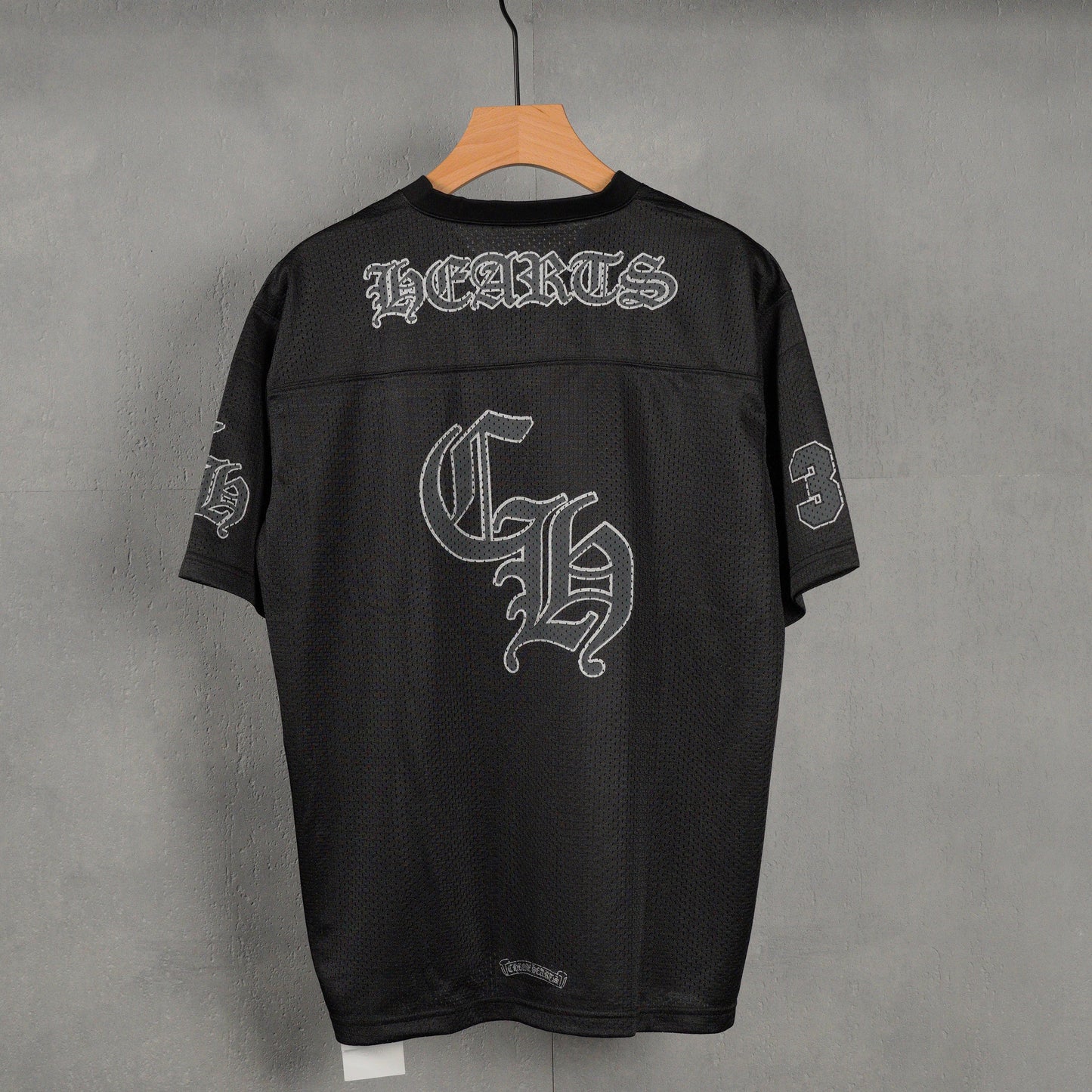 Chrome Hearts Mesh Stadium Football Jersey Black