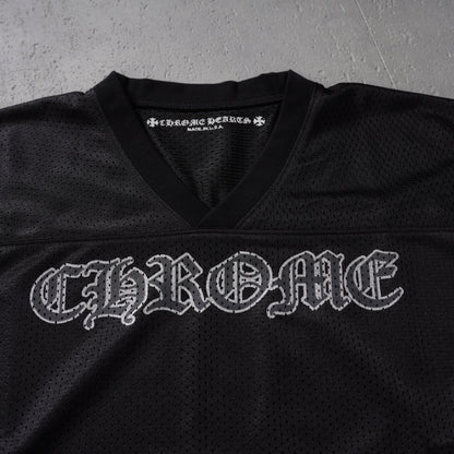 Chrome Hearts Mesh Stadium Football Jersey Black