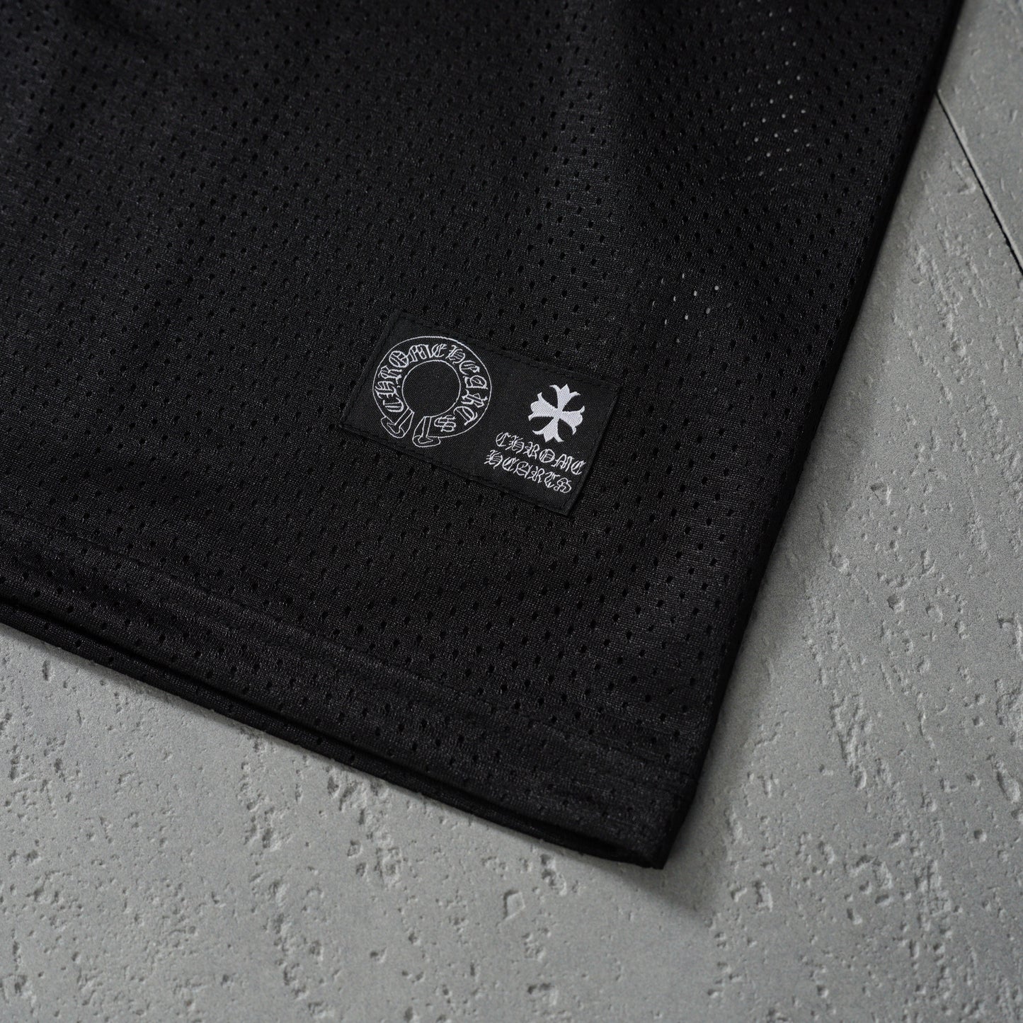 Chrome Hearts Mesh Stadium Football Jersey Black