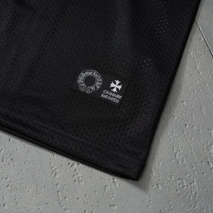 Chrome Hearts Mesh Stadium Football Jersey Black