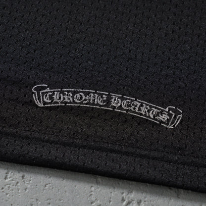 Chrome Hearts Mesh Stadium Football Jersey Black