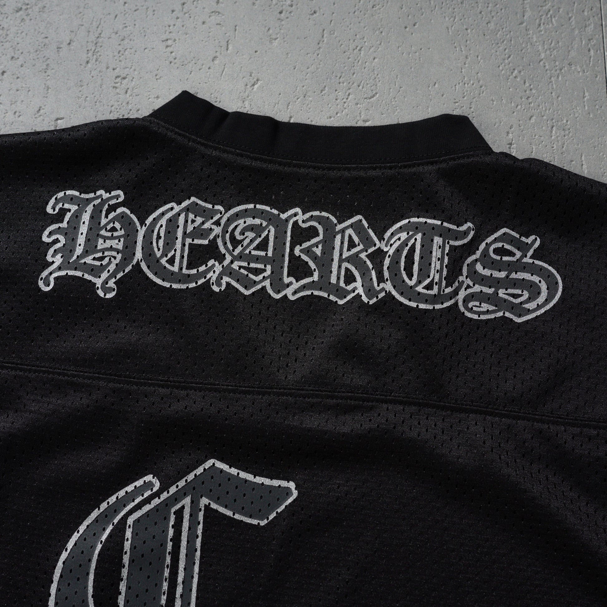 Chrome Hearts Mesh Stadium Football Jersey Black