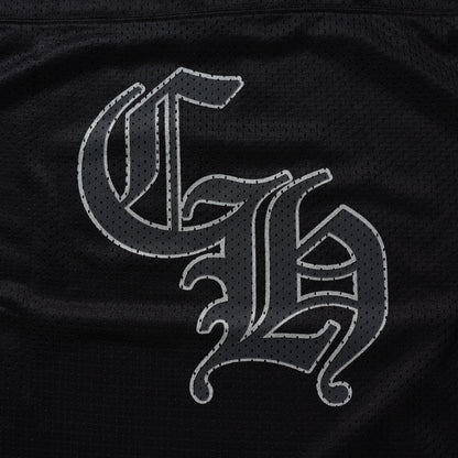Chrome Hearts Mesh Stadium Football Jersey Black