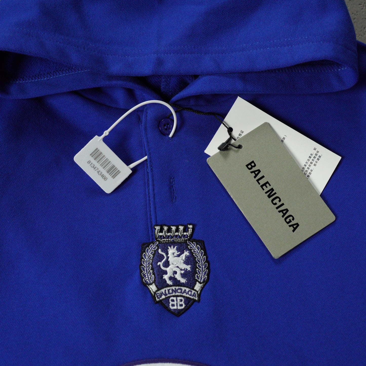 Balenciaga Men's 3b Football Polo Hoodie
