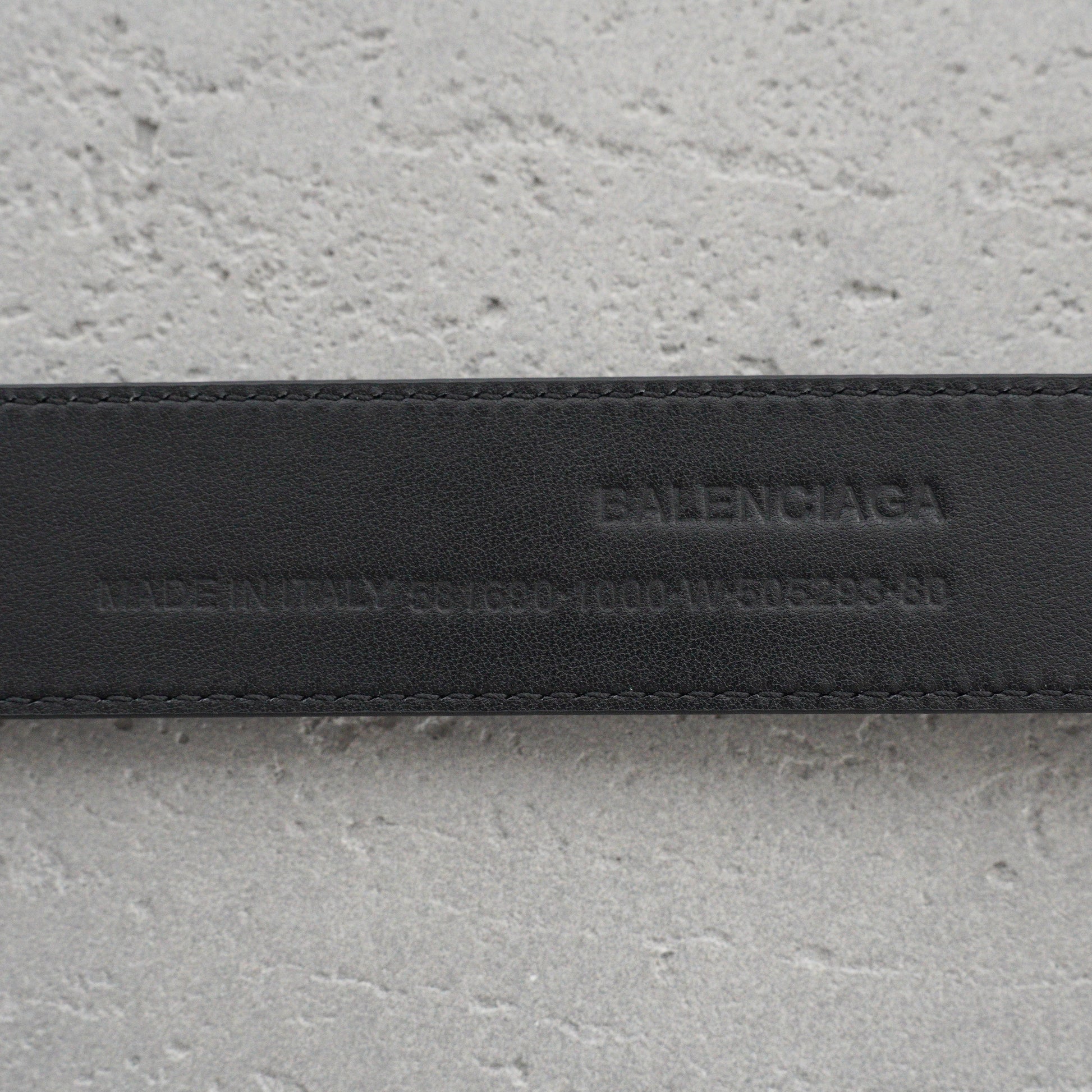 Balenciaga Men's Bb Large Belt in Black-3.5cm
