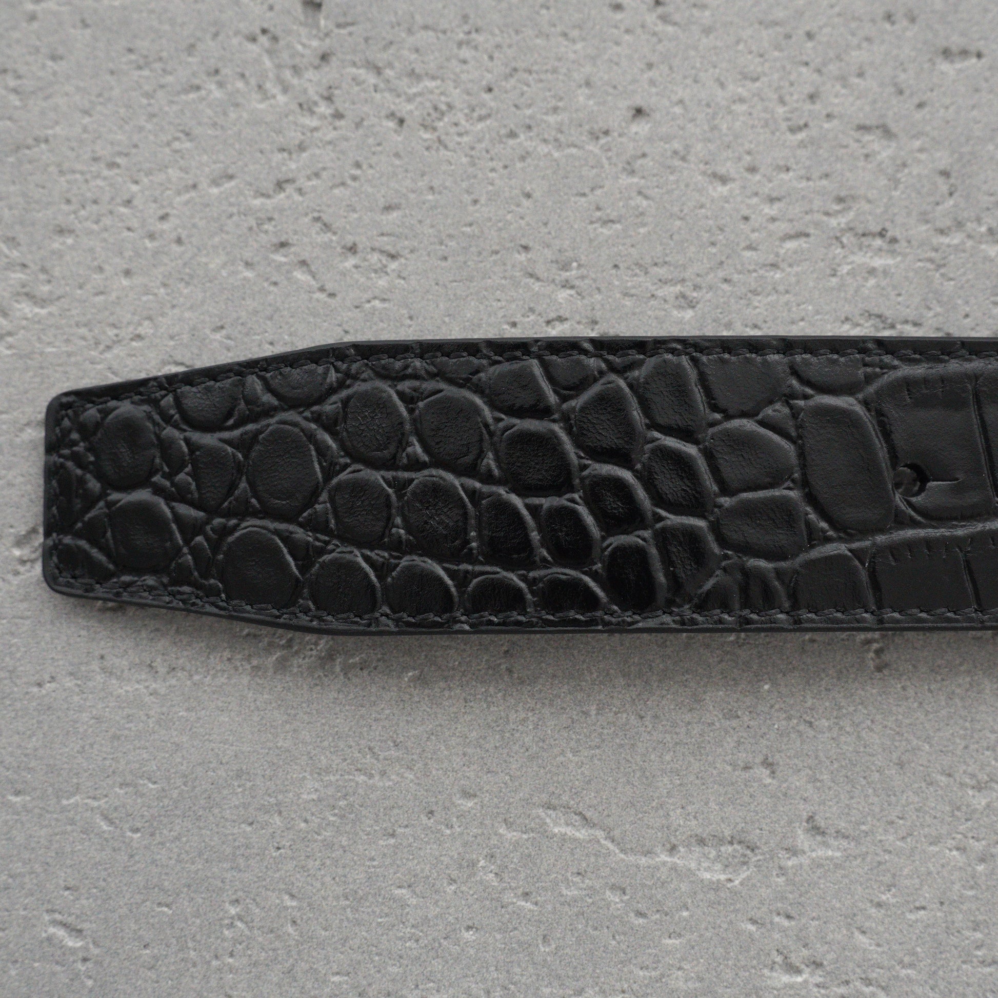 Balenciaga Men's Bb Large Belt in Black-3.5cm