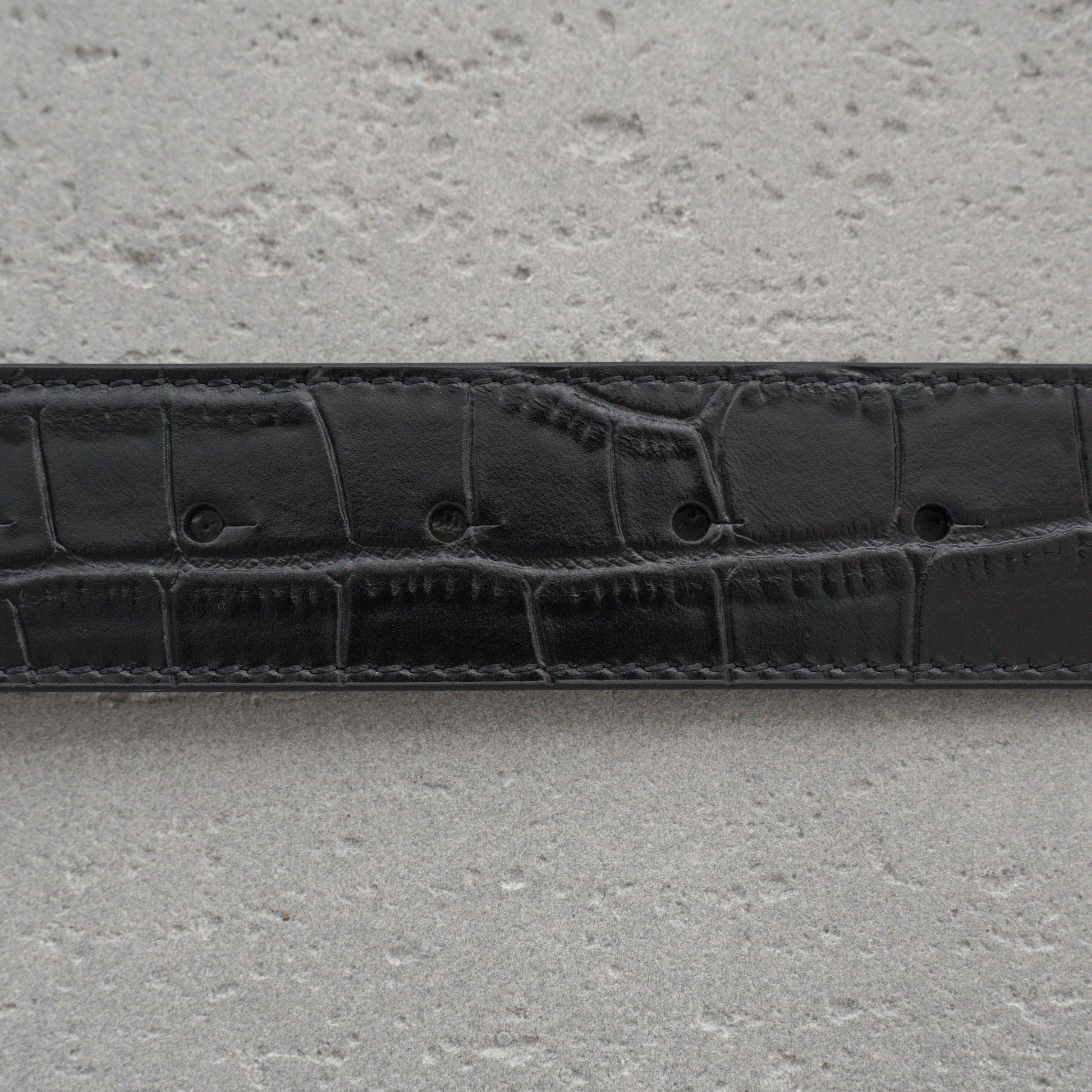 Balenciaga Men's Bb Large Belt in Black-3.5cm