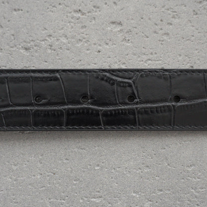 Balenciaga Men's Bb Large Belt in Black-3.5cm