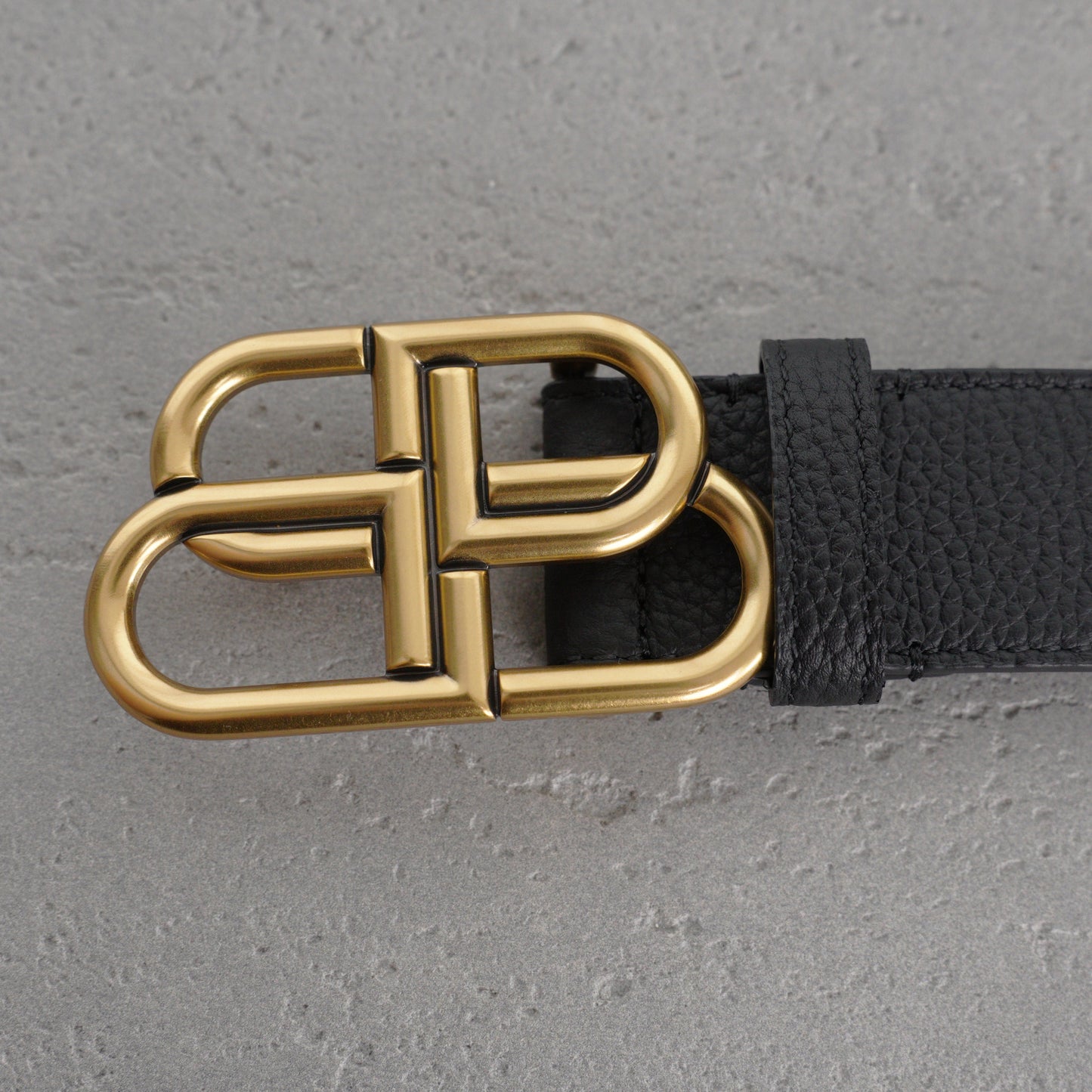 Balenciaga Bb Large Belt in Black-3.5cm