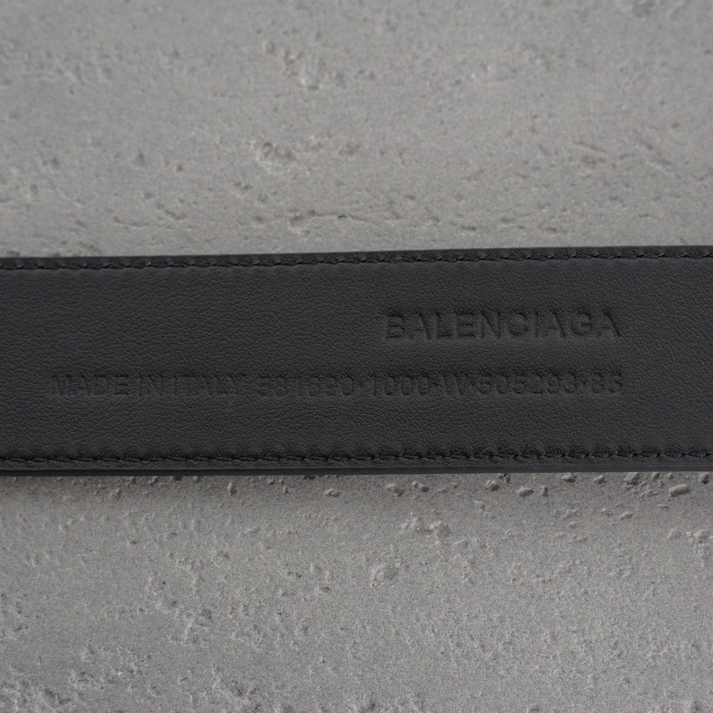 Balenciaga Bb Large Belt in Black-3.5cm