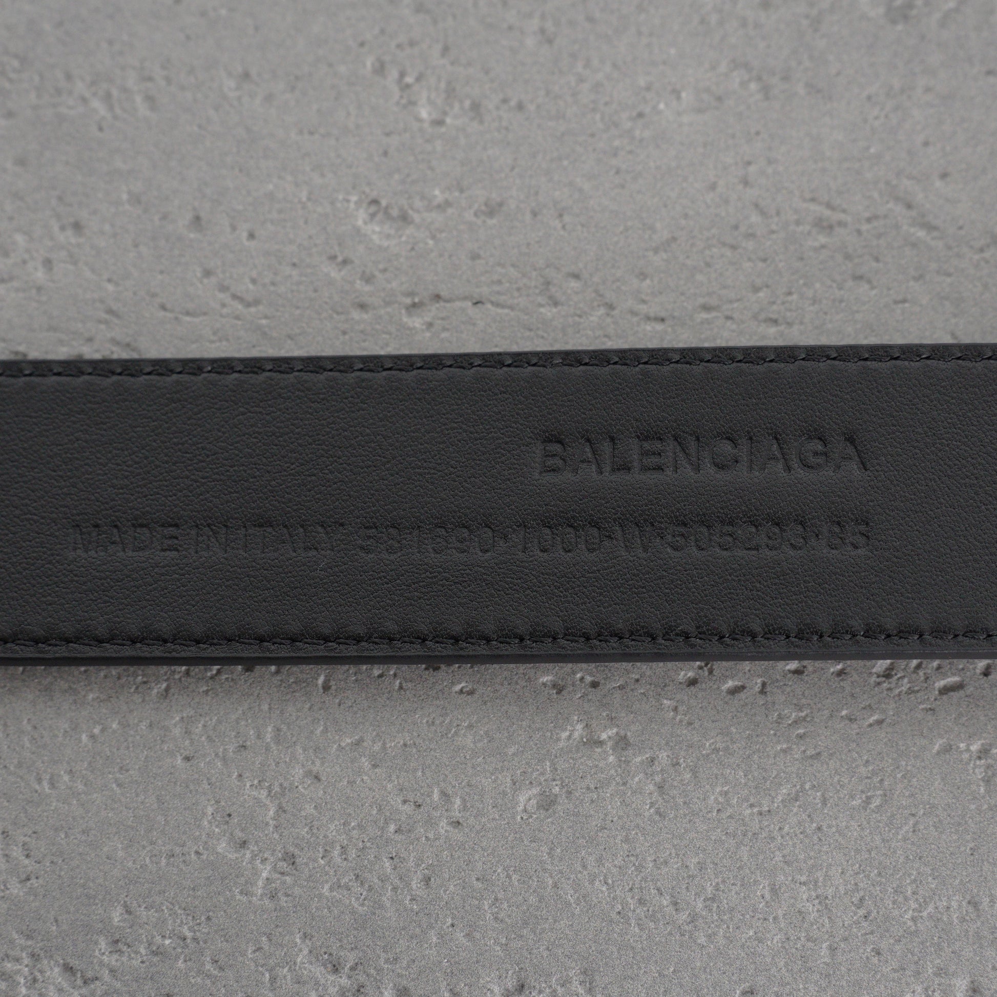 Balenciaga Bb Large Belt in Black-3.5cm