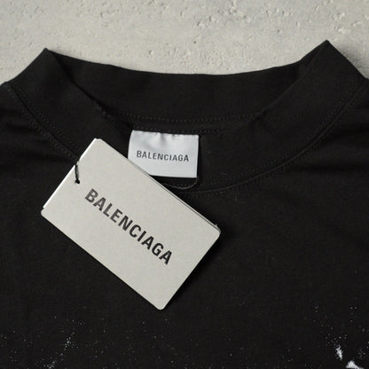 BALENCIAGA Messy Spray T-Shirt Medium Fit "Black"