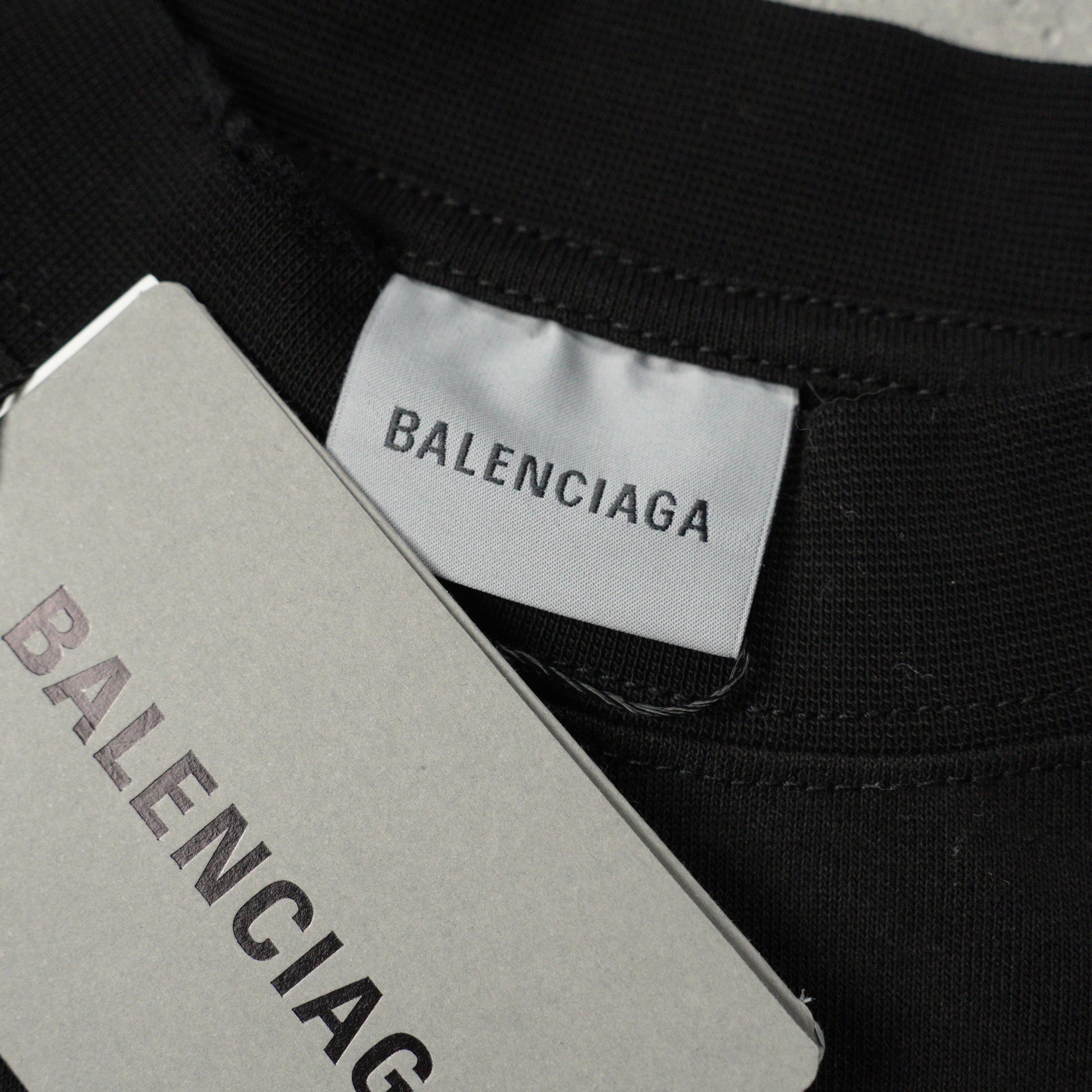 BALENCIAGA Messy Spray T-Shirt Medium Fit "Black"