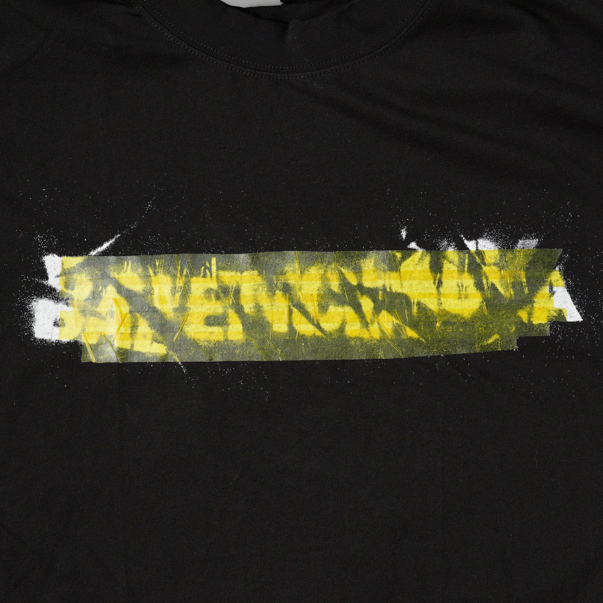 BALENCIAGA Messy Spray T-Shirt Medium Fit "Black"