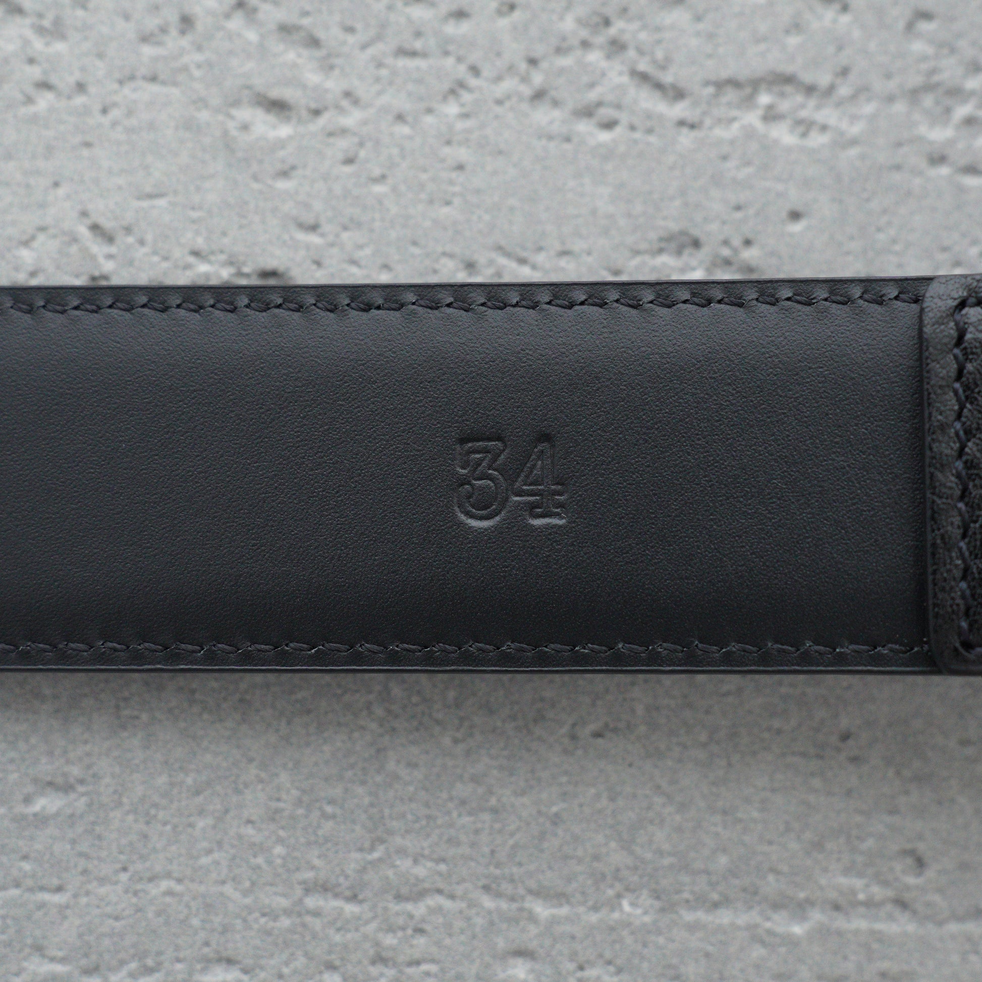 Chrome Hearts Waxed Punk Leather Belt-3cm