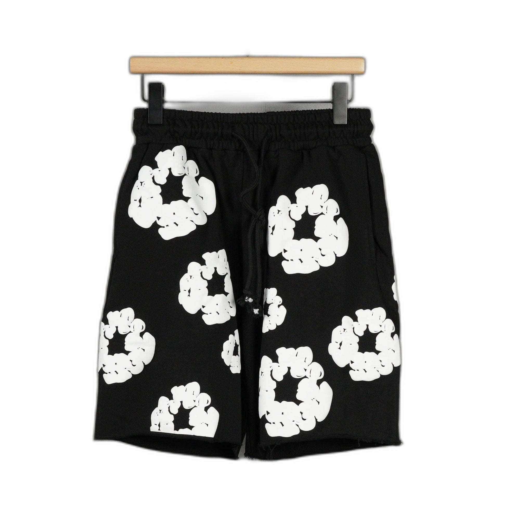 Denim Tears The Cotton Wreath Shorts 'Black'