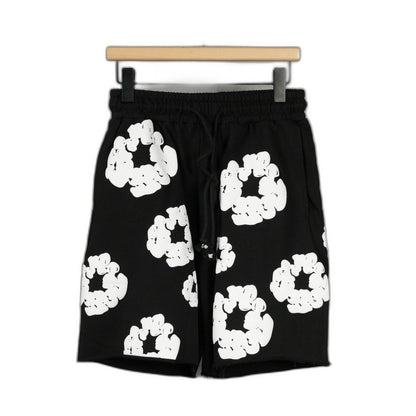 Denim Tears The Cotton Wreath Shorts 'Black'