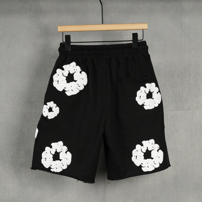 Denim Tears The Cotton Wreath Shorts 'Black'