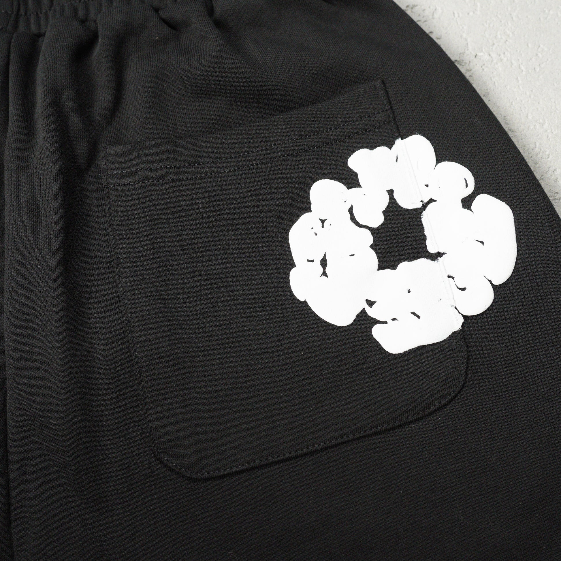 Denim Tears The Cotton Wreath Shorts 'Black'
