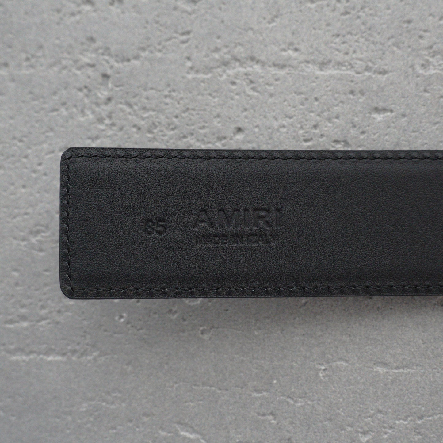 AMIRI Logo motif leather belt 4cm