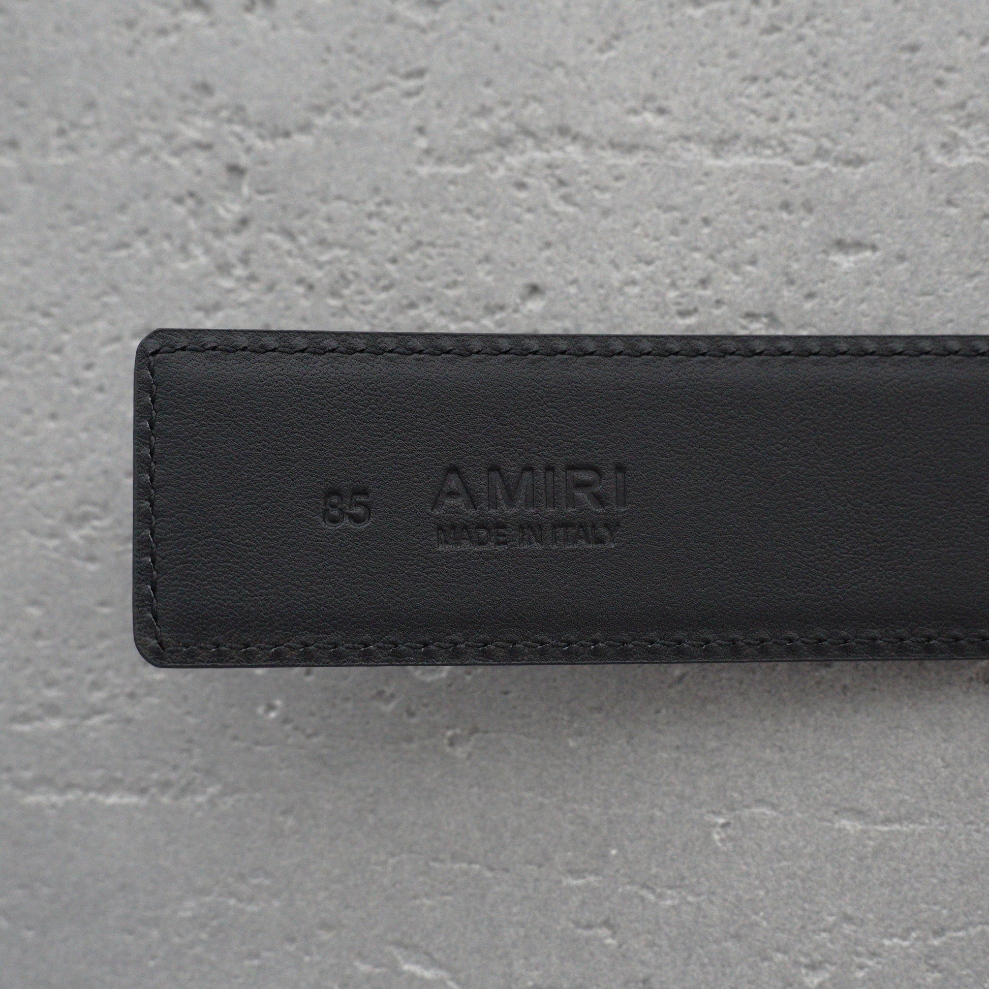 AMIRI Logo motif leather belt 4cm