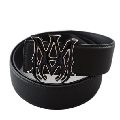 AMIRI Logo motif leather belt 4cm
