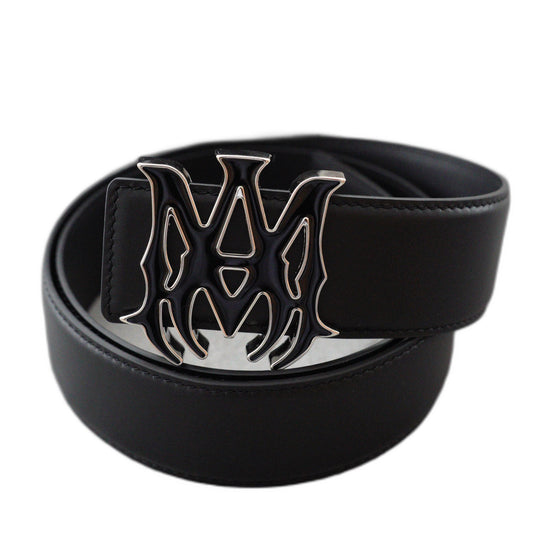 AMIRI Logo motif leather belt 4cm