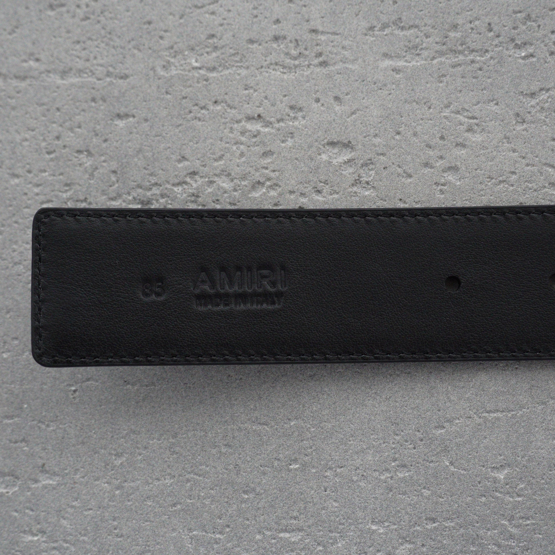 Amiri 3.5cm calfskin belt-black