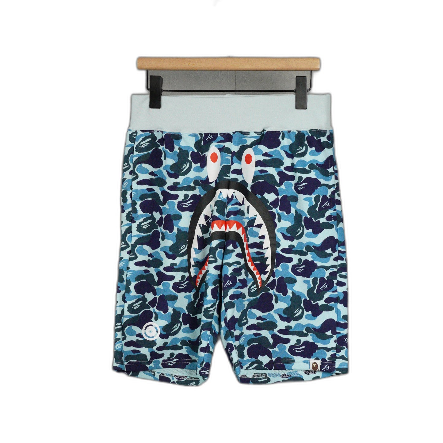 BAPE Space Camo Shark Sweat Shorts (SS21) White