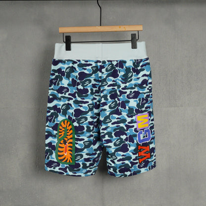 BAPE Space Camo Shark Sweat Shorts (SS21) White