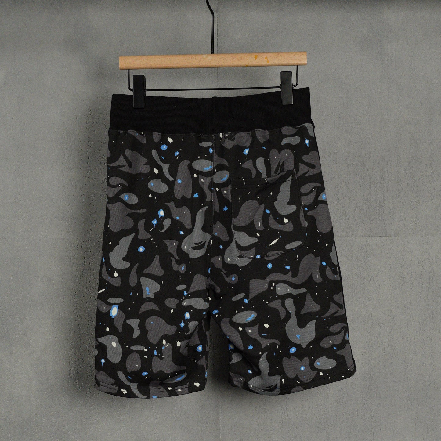 BAPE Space Camo Shark Sweat Shorts (SS21) White