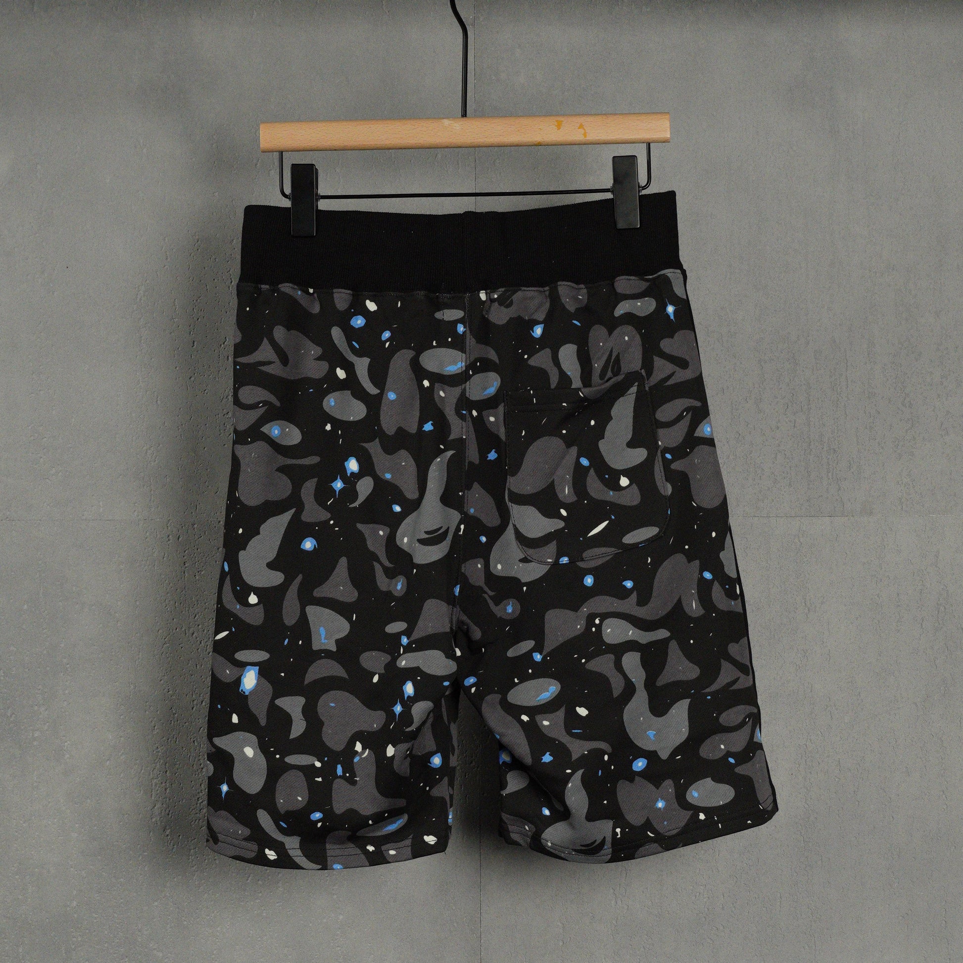 BAPE Space Camo Shark Sweat Shorts (SS21) White