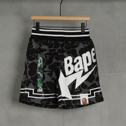 BAPE Space Camo Shark Sweat Shorts (SS21) White