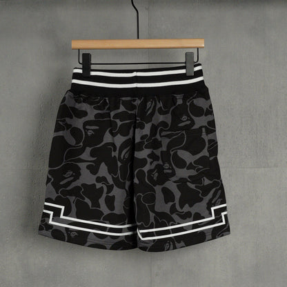 BAPE Space Camo Shark Sweat Shorts (SS21) White