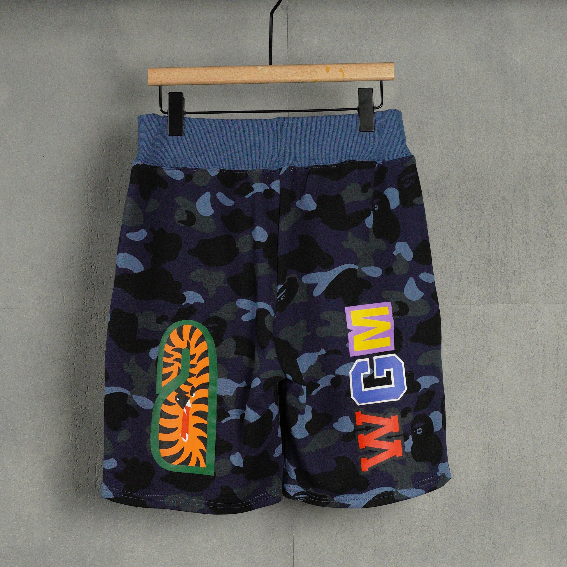 BAPE Space Camo Shark Sweat Shorts (SS21) White