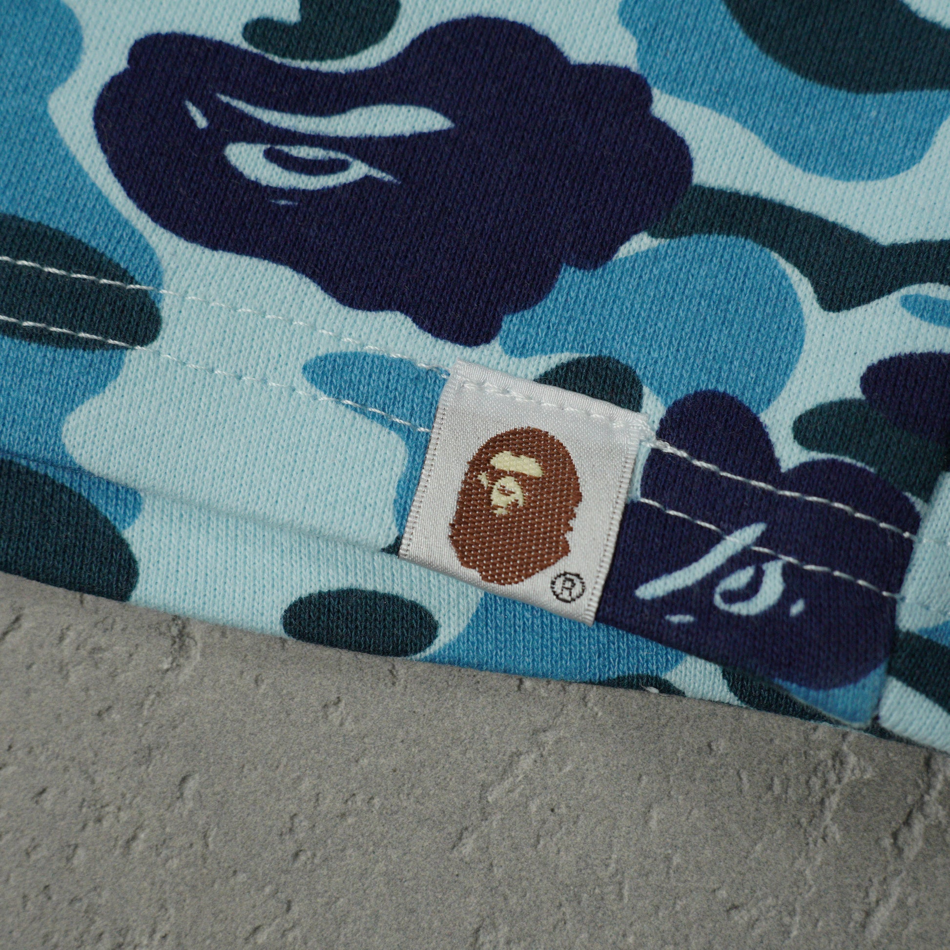 BAPE Space Camo Shark Sweat Shorts (SS21) White