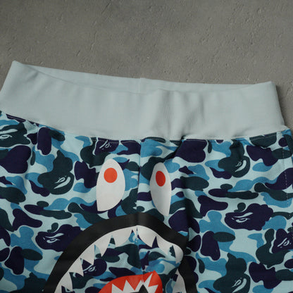 BAPE Space Camo Shark Sweat Shorts (SS21) White