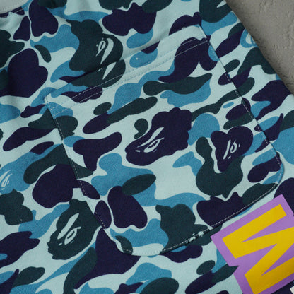 BAPE Space Camo Shark Sweat Shorts (SS21) White