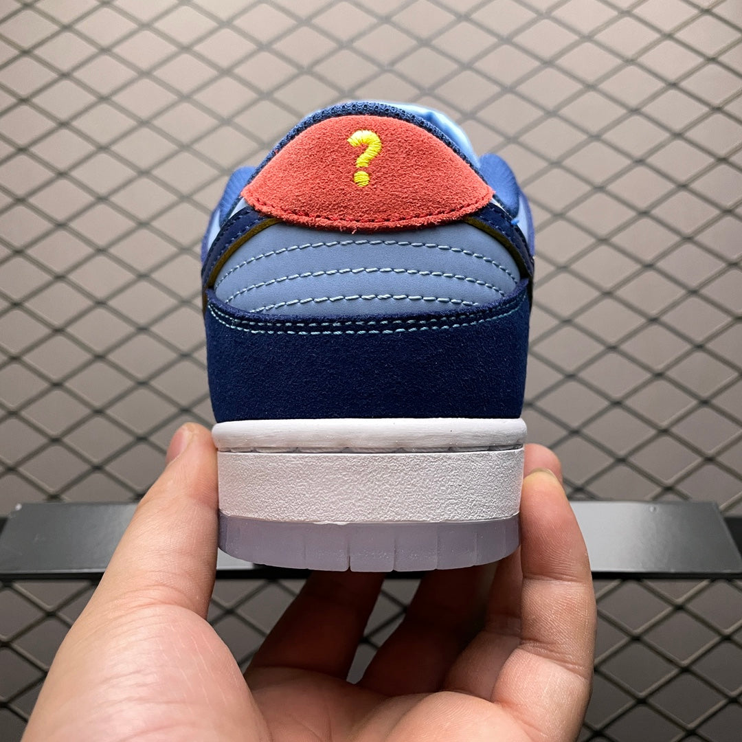 Why So Sad? × Nike SB Dunk Low "Coastal Blue/Speed Yellow-University Red"