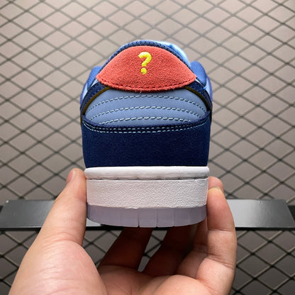 Why So Sad? × Nike SB Dunk Low "Coastal Blue/Speed Yellow-University Red"