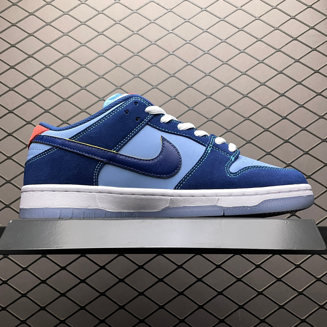 Why So Sad? × Nike SB Dunk Low "Coastal Blue/Speed Yellow-University Red"