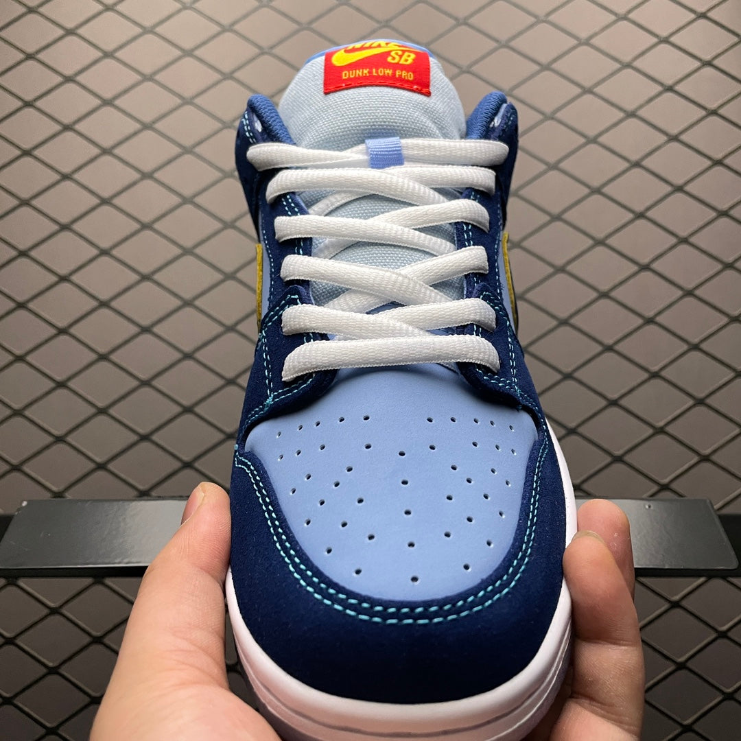 Why So Sad? × Nike SB Dunk Low "Coastal Blue/Speed Yellow-University Red"