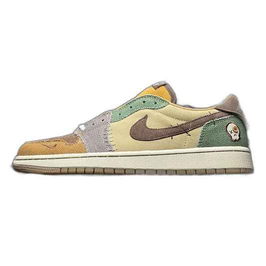 Zion Williamson × Nike Air Jordan 1 Low OG "Flax and Oil Green"