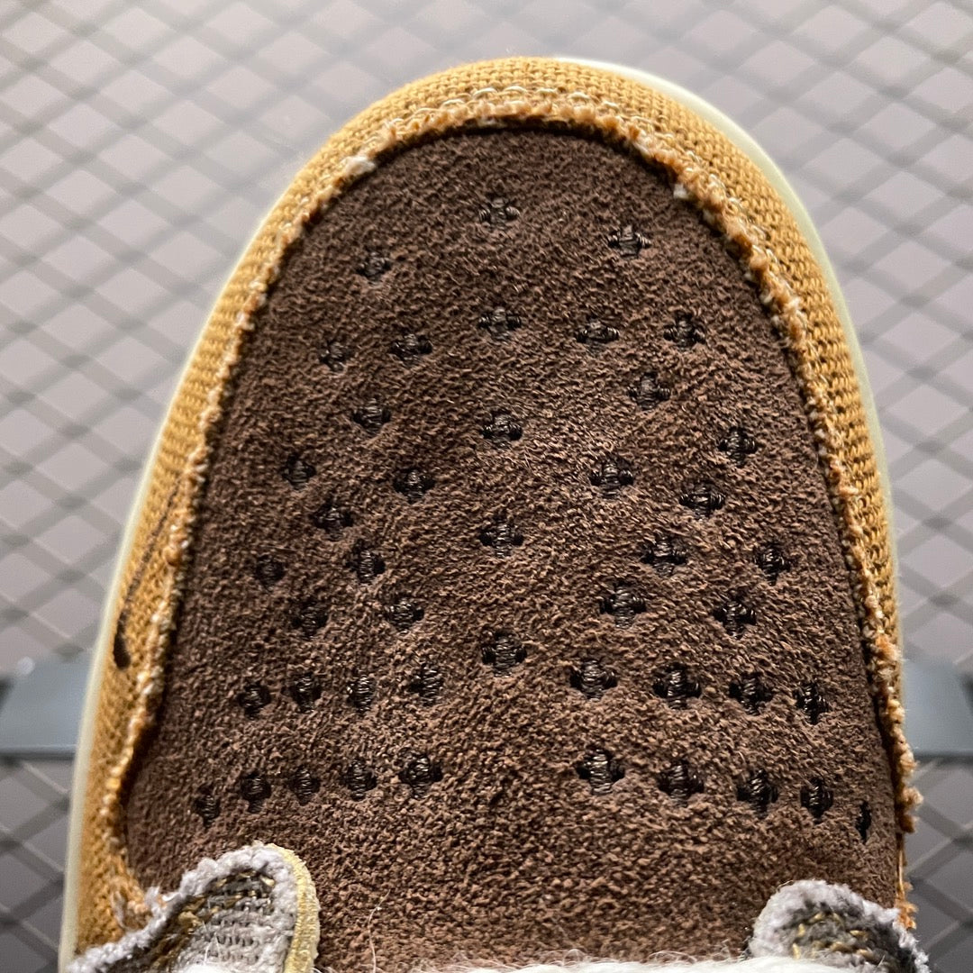 Zion Williamson × Nike Air Jordan 1 Low OG "Flax and Oil Green"