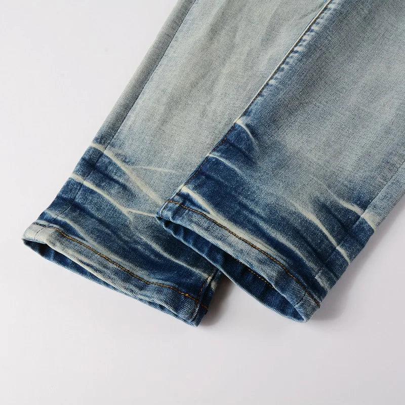 Leather Patches Denim