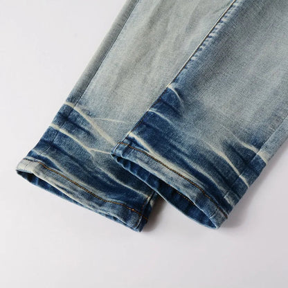 Leather Patches Denim