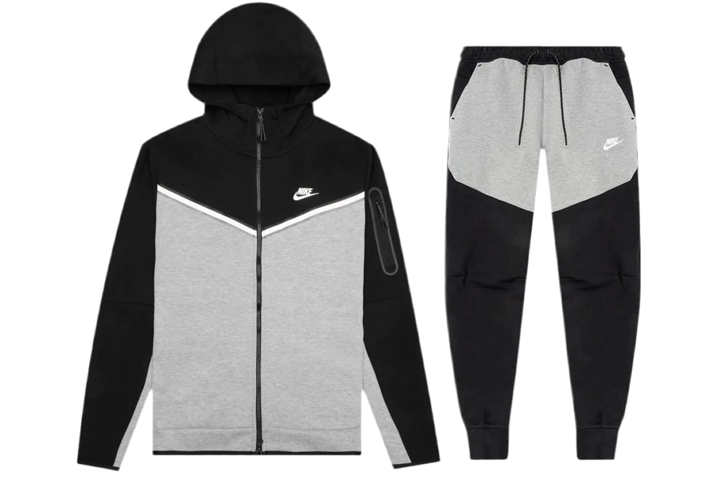 Tech fleece Black/Grey セットアップ