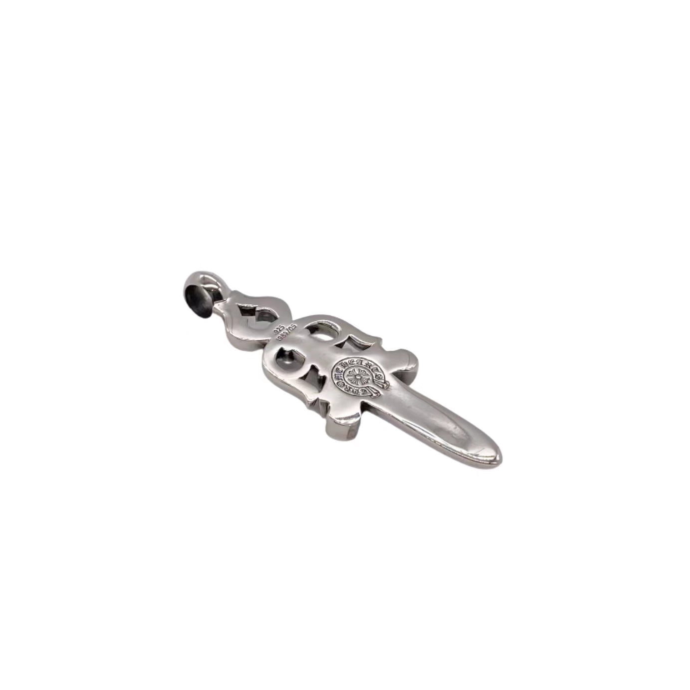 CHROME HEARTS クロムハーツ  ダガーペンダントラージ＆ ペーパーチェーンネックレス20インチ